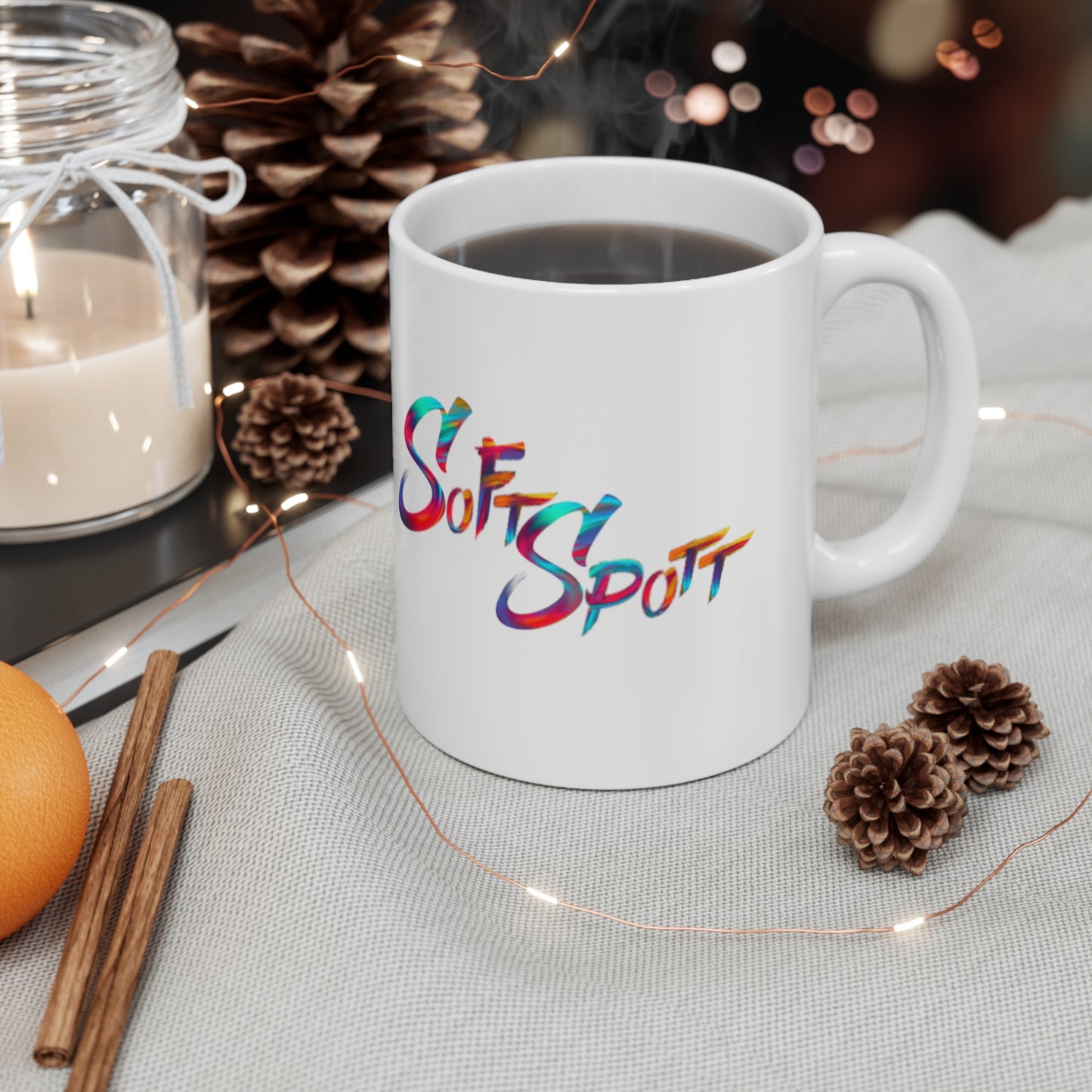 Rainbow Harmony White Mug