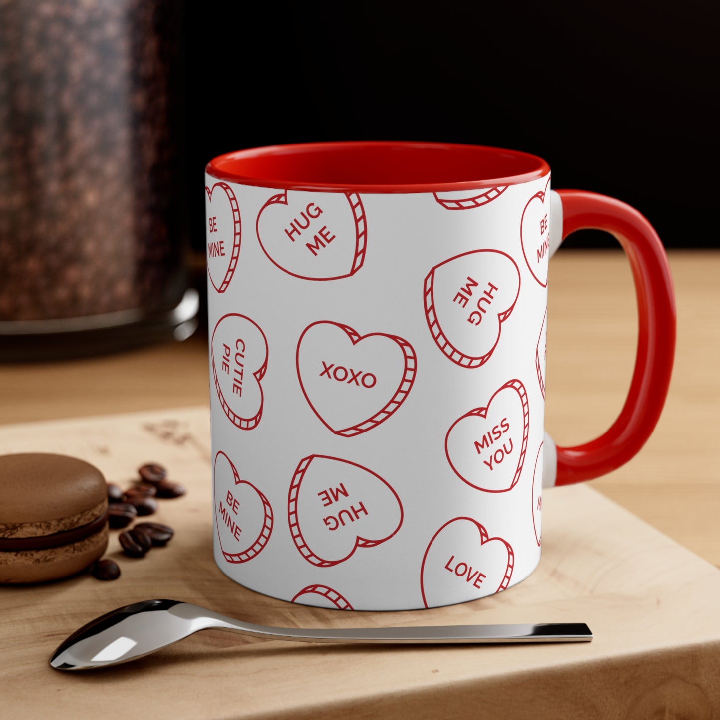 Cozy Hearts Embrace Mug